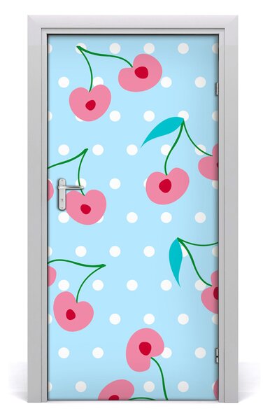 Samolepiace fototapety na dvere višne 95x205 cm