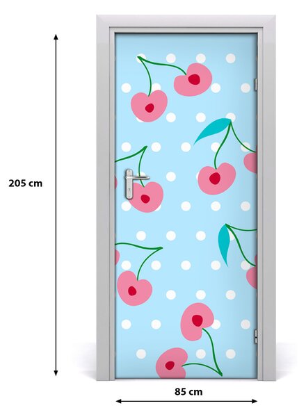 Samolepiace fototapety na dvere višne 85x205 cm
