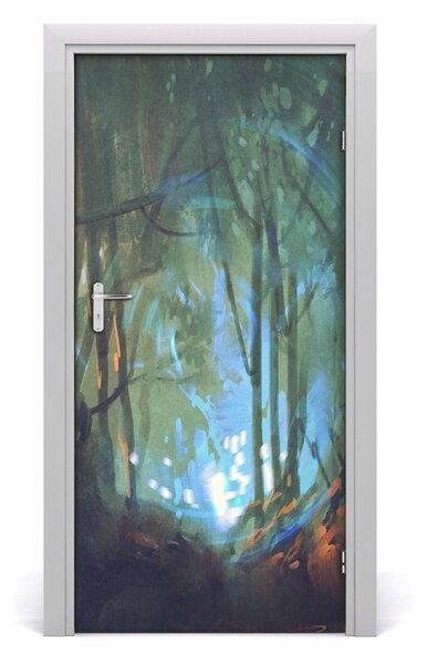Samolepiace fototapety na dvere tajuplný les 95x205 cm