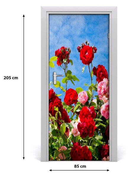 Samolepiace fototapety na dvere divoká ruža 85x205 cm