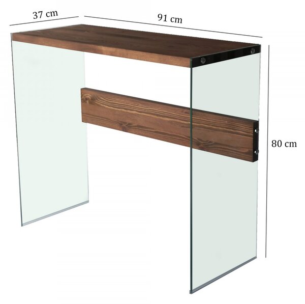 Hanah Home Konferenčný stolík Niagara 91 cm orech