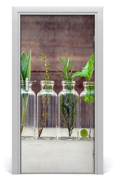 Fototapeta na dvere bylinky 95x205 cm