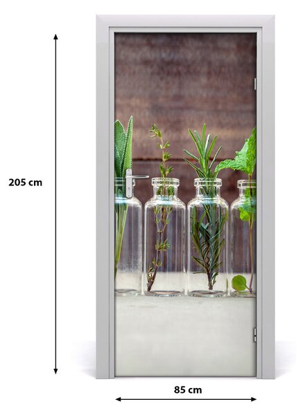 Fototapeta na dvere bylinky 85x205 cm