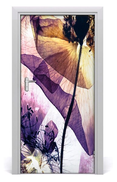 Fototapeta na dvere mak 95x205 cm