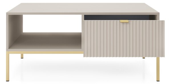 Piaski Konferenčný stolík Nova 104 cm kašmír/zlatý