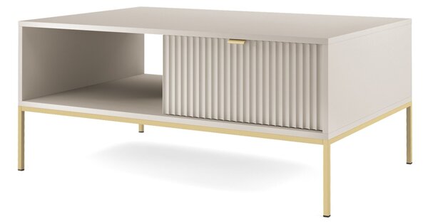 Piaski Konferenčný stolík Nova 104 cm kašmír/zlatý