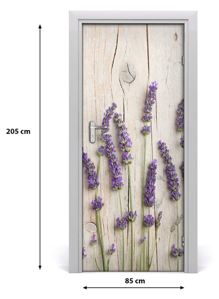 Fototapeta na dvere levanduľa 85x205 cm