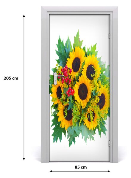 Fototapeta na dvere slnečník 85x205 cm