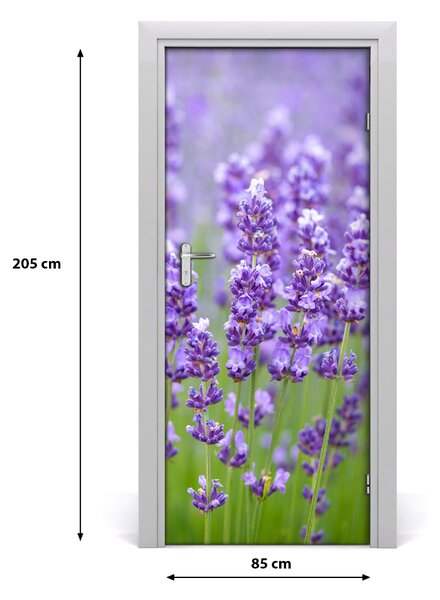 Fototapeta na dvere levanduľa polia 85x205 cm