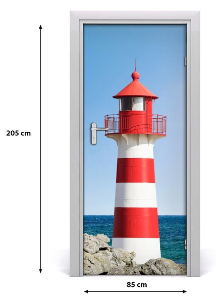 Fototapeta na dvere samolepiace morský maják 85x205 cm