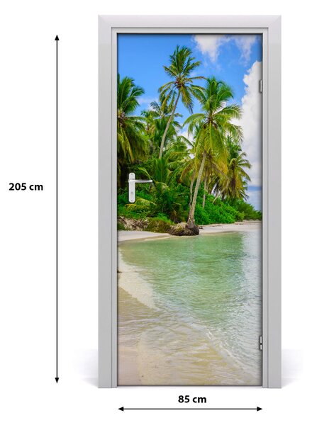 Fototapeta na dvere samolepiace tropická pláž 85x205 cm
