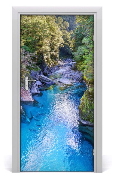 Fototapeta na dvere samolepiace rieka v lese 95x205 cm
