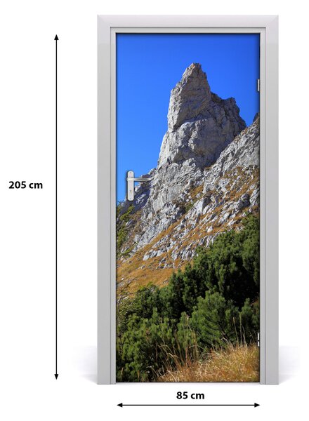Fototapeta na dvere malý Giewont Tatry 85x205 cm