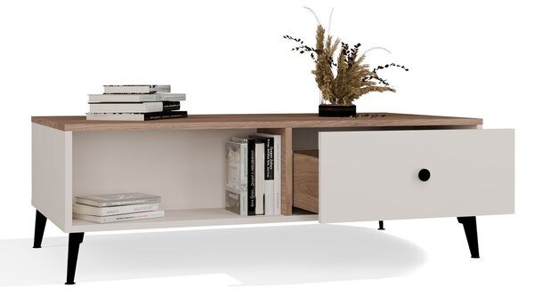 TP Living Konferenčný stolík Point 110 cm dub Castello/kašmírový