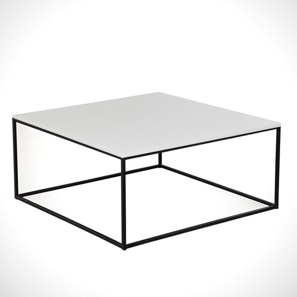 Kalune Design Konferenčný stolík Poly 75 cm biely II