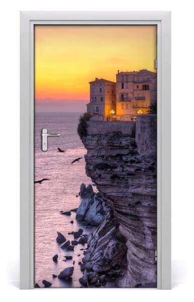 Fototapeta na dvere domy na skale 95x205 cm