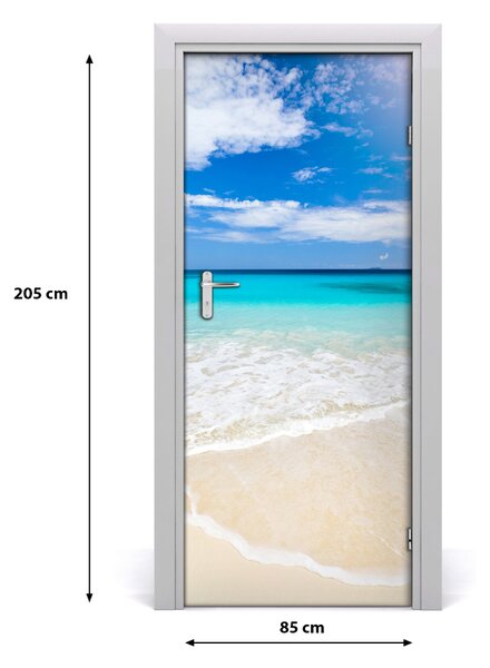 Fototapeta na dvere tropická pláž 85x205 cm