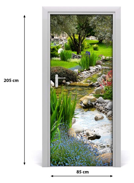 Fototapeta na dvere ázijská záhrada 85x205 cm