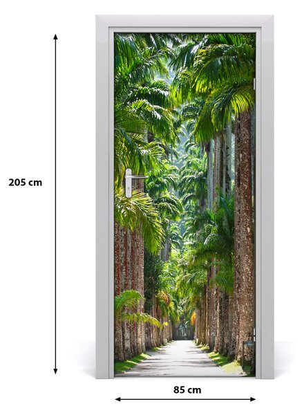 Fototapeta na dvere palmy 85x205 cm