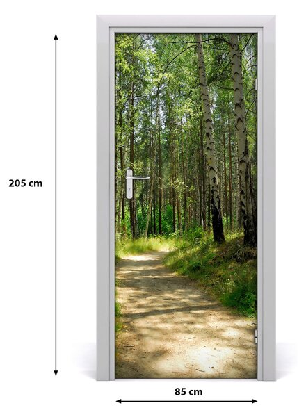Fototapeta na dvere Břízová les 85x205 cm