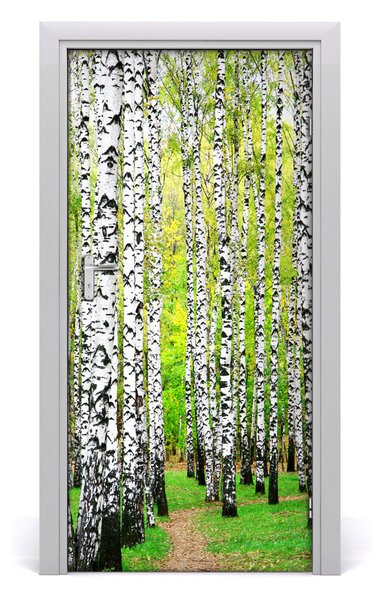 Fototapeta na dvere Břízová les 95x205 cm
