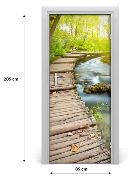 Fototapeta na dvere chodník v lese 85x205 cm