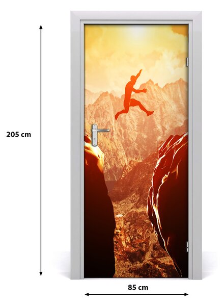 Fototapeta na dvere skok priepasť 85x205 cm