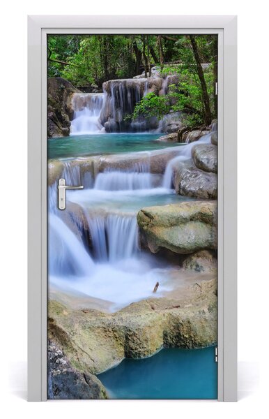 Fototapeta na dvere vodopád Thajsko 95x205 cm