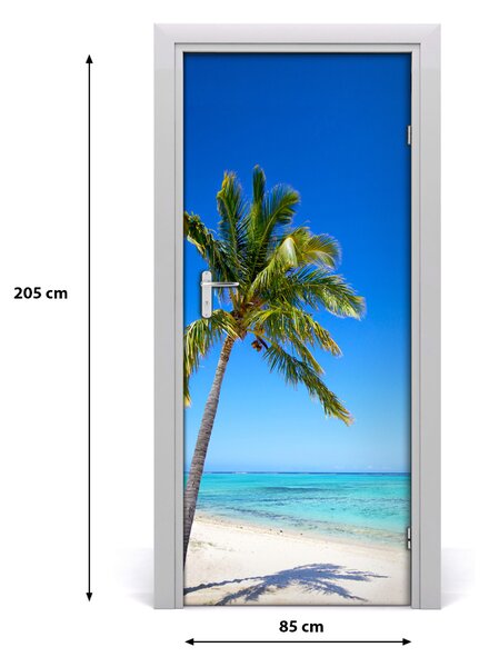 Fototapeta na dvere tropická pláž 85x205 cm
