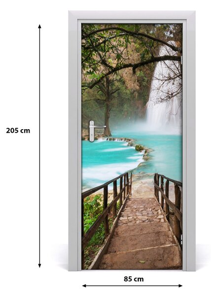 Fototapeta na dvere vodopád Mexiko 85x205 cm