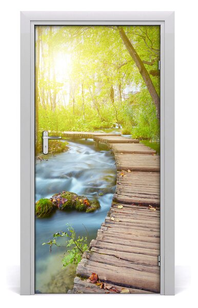Fototapeta na dvere chodník v lese 95x205 cm