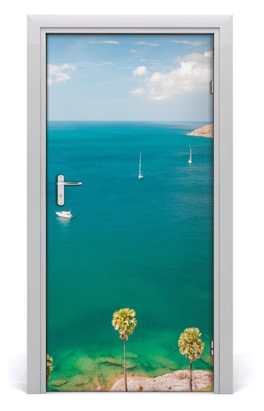 Fototapeta na dvere lode Thajsko 95x205 cm