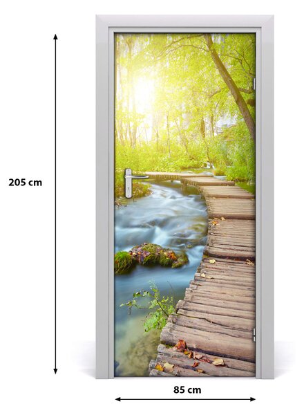Fototapeta na dvere chodník v lese 85x205 cm