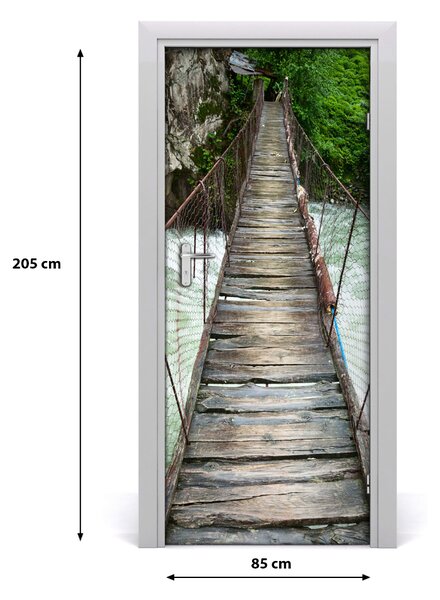 Fototapeta na dvere visiaci most 85x205 cm