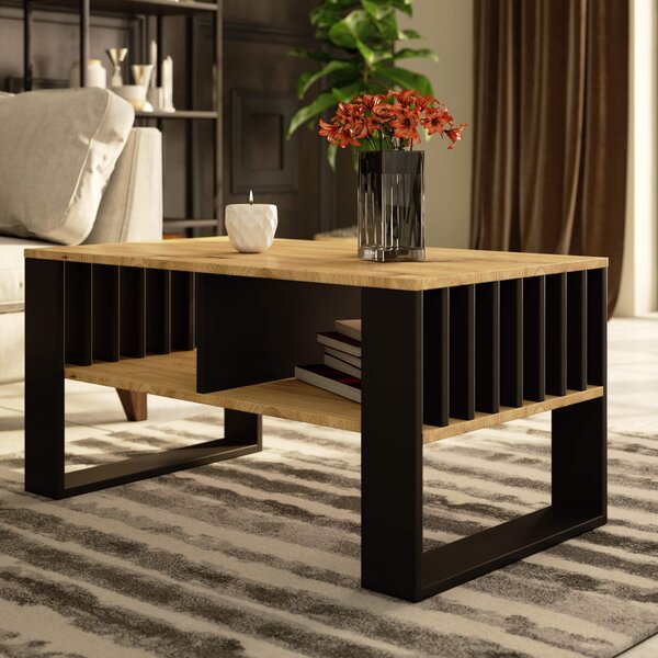 Ak furniture Konferenčný stolík Rockford dub artisan/čierny
