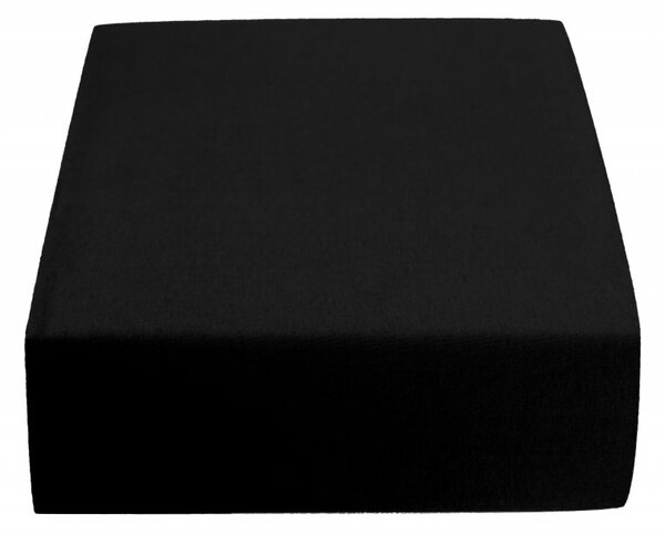 Posteľná plachta jersey čierna TiaHome - 60x120cm