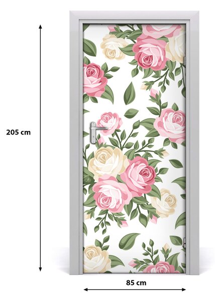 Samolepiace fototapety na dvere ruže 85x205 cm