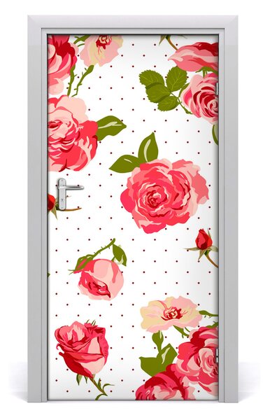 Samolepiace fototapety na dvere divoká ruža 95x205 cm