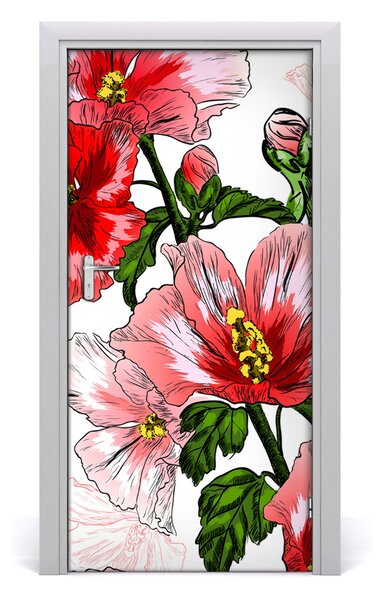 Samolepiace fototapety na dvere Hibskus 95x205 cm
