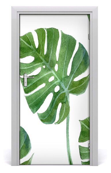 Samolepiace fototapety na dvere Monstera 95x205 cm