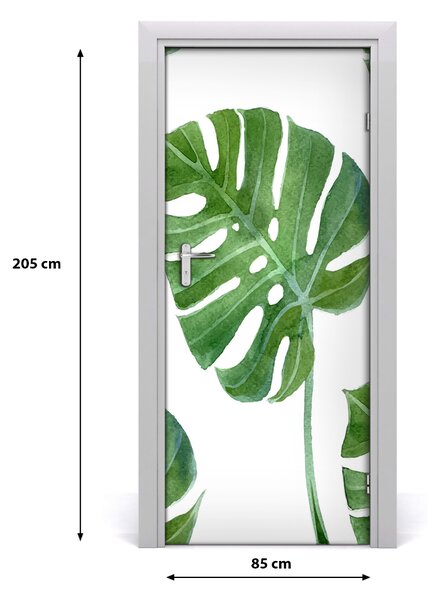 Samolepiace fototapety na dvere Monstera 85x205 cm