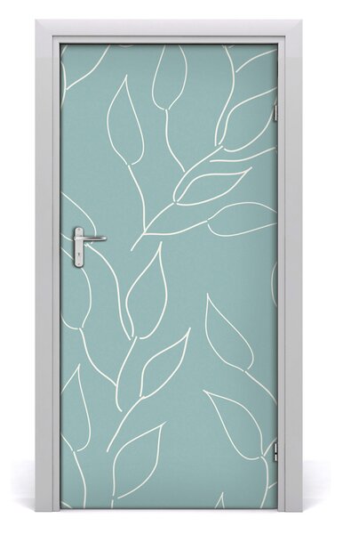 Samolepiace fototapety na dvere lístia 95x205 cm