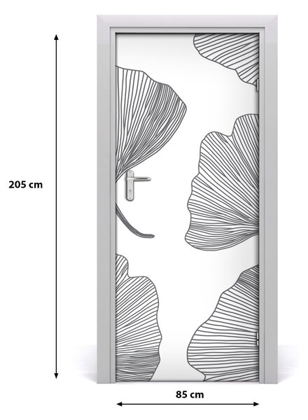Samolepiace fototapety na dvere ginko 85x205 cm