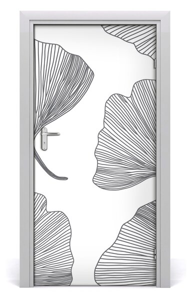 Samolepiace fototapety na dvere ginko 95x205 cm