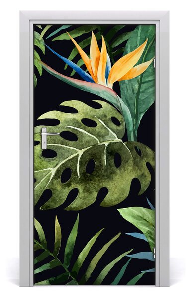 Samolepiace fototapety na dvere havajský vzor 95x205 cm