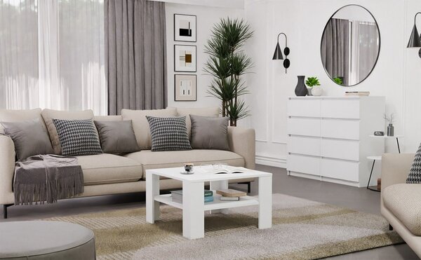 TP Living Konferenčný stolík Square 68 cm biely