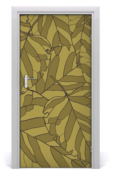 Samolepiace fototapety na dvere lístia 95x205 cm
