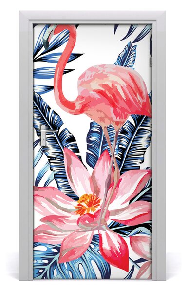 Samolepiace fototapety na dvere havajskej kvety 95x205 cm