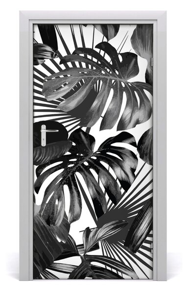 Samolepiace fototapety na dvere tropické lístia 95x205 cm