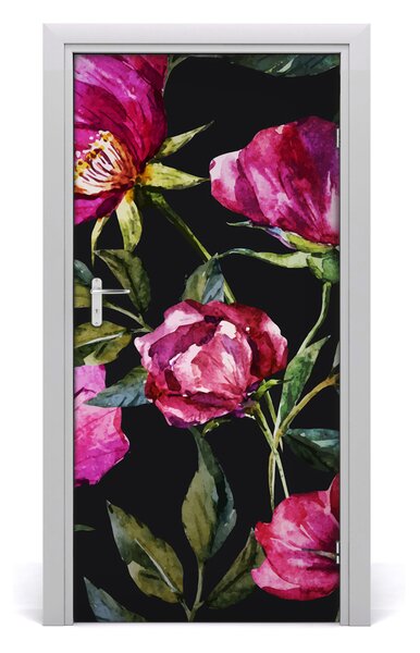 Samolepiace fototapety na dvere mak 95x205 cm